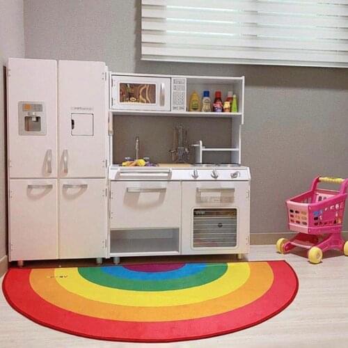 Baby Photography Props Carpet Wind Fruit Rainbow Floor Mat Foot Mat Door Mat Childrens Room Decorative Floor Mat