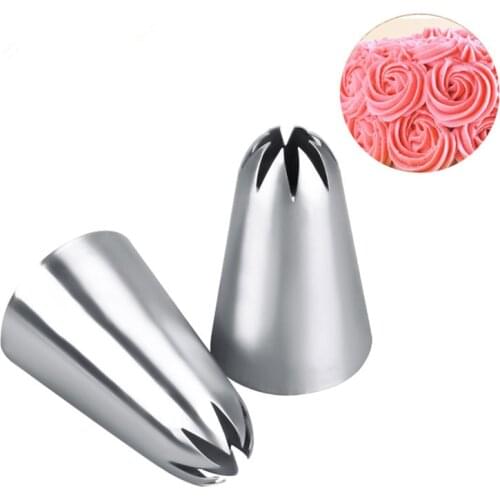1PCS #1C Cake Design Cream Tips Pastry Nozzles Pastry Icing Piping Nozzles Bico De Confeitar Fondant Cake Decorating Tools