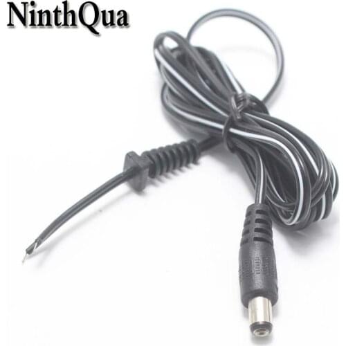 1pcs 5.5*2.1mm Male Plug with 1.5metre Charging Cable and Tail 2 Core DC Power Connector