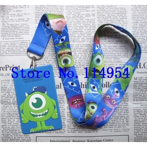 1 pcs Wholesale cute eye Neck Strap Card Bus ID Holders Identity Badge Lanyard T-23