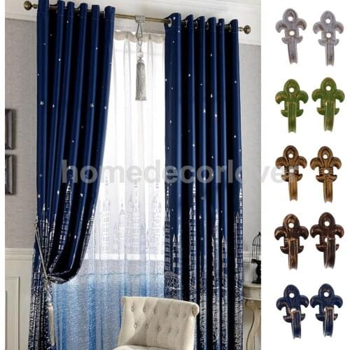 2x Vintage Curtain Hold Back Accessories Window Treatment Hardware Wall Ornament