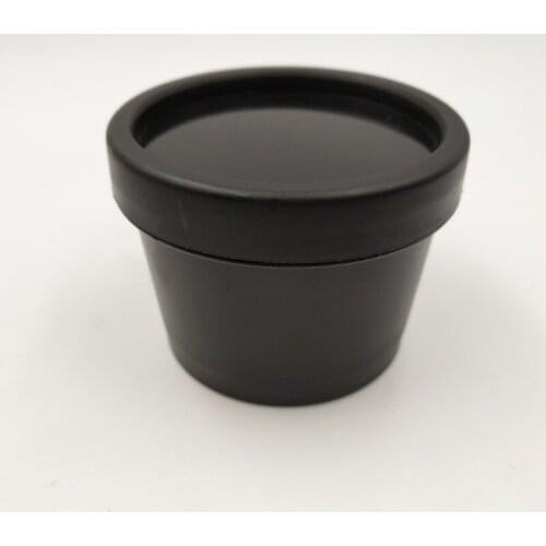 30pcs/lot 100ml 100g Cosmetic plastic PP cone shape cosmetic jar with inner seal and lid for ice cream