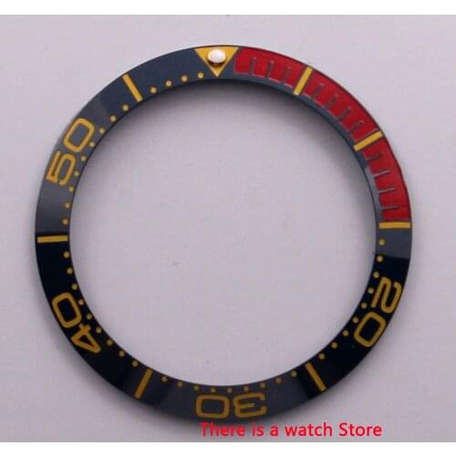 38mm ceramic bezel insert luminous dot fit 40mm watch case SUB Automatic mens watch