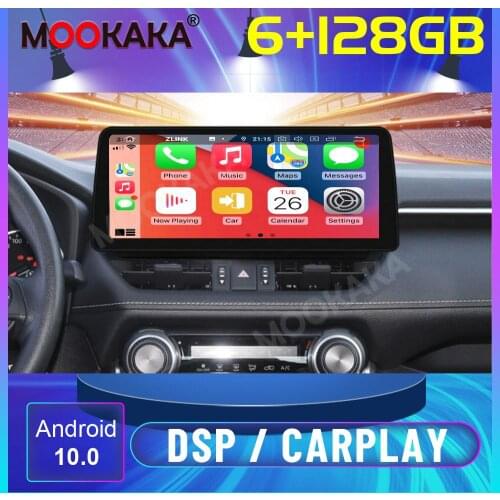12.3" Tesla Android 10.0 6G+128G Carplay For TOYOTA RAV4 2019+ Car GPS Navigation Audio Radio Multimedia Player Head Unit