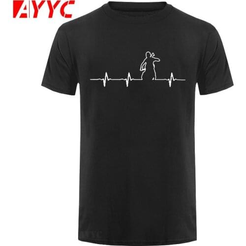 AYYC T-Shirt Tshirt Cello Playing My Heartbeat Funny Graphic Tee Shirts Hipster Music T Shirt