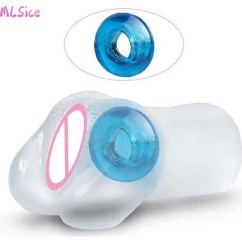 Masturbatory Cup Sex Toys for Men Male Masturbator Realistic Artificia Vagina Soft Tight Pussy Sex Machine Snail Aircraft Cup