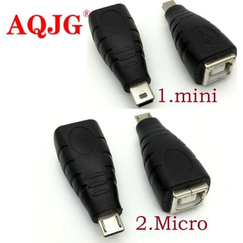 Mini Micro USB 5pin male to USB 2.0 B Type Female Printer Scanner Adapter connector M/F High quality usb 2.0