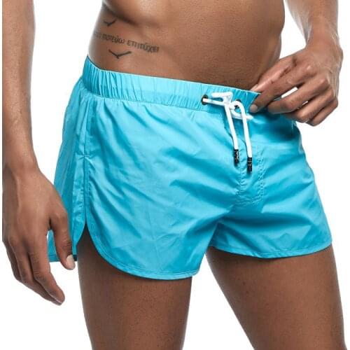 Mens Shorts Home Pants Cool Beach Pants Slim Three-Point Pants Fork Sports Shorts 8 colors