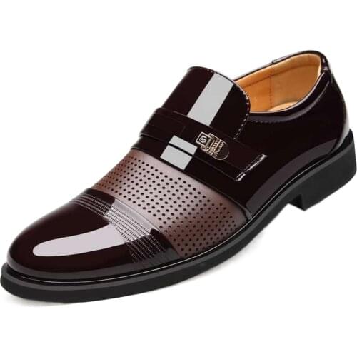 2021 New Leather Sandals Summer Hollow Classic Business Leather Shoes Wear-resistant and Breathable Large Size 48 Mens Shoes