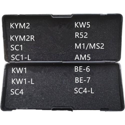 New arrival lishi KYM2 KYM2R SC1 SC1-L KW1 KW1-L SC4 SC4-L KW5 R52 M1/MS2 AM5 BE-6 BE-7 locksmith tools