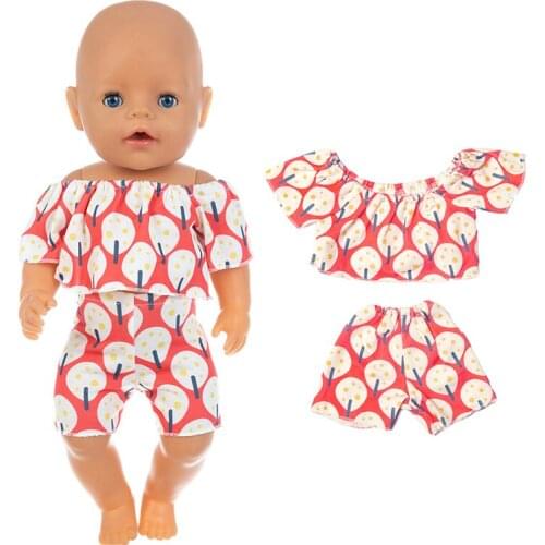 New Suit Doll Clothes Fit 17 inch 43cm Doll Clothes Born Baby Suit For Baby Birthday Festival Gift