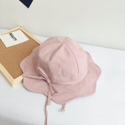 Solid color Bucket Hat Fisherman Hat outdoor travel hat Sun Cap Hats for children boys and girls 30