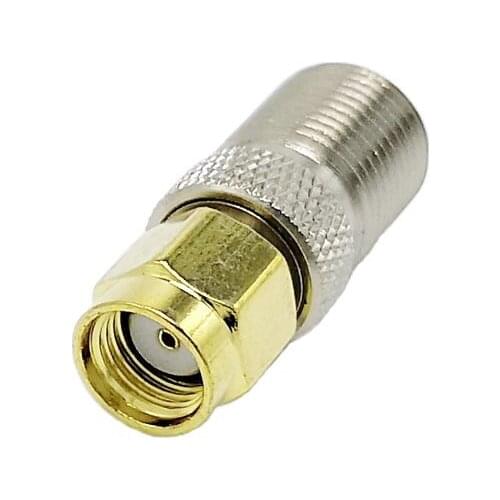 F Type Female Jack to SMA Female Plug Straight RF Coax Adapter F to sma Convertor 1pcs