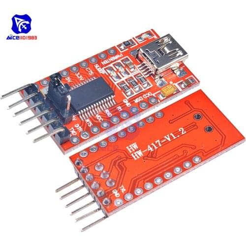 Diymore FT232RL FTDI Transceiver Signal TTL CMOS Level Mini USB to TTL Serial Adapter Module Board for Arduino 3.3V 5.5V