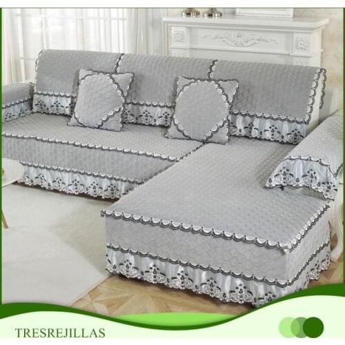 Plush Fabric Sofa Towel Modern Minimalist Fabric Couch Cover Soft Quilted Sofa Cushioning for Home Living Room Decoration 1pc