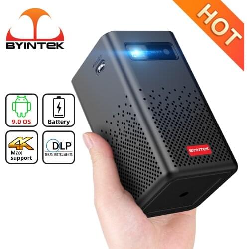 Popular BYINTEK P20 Mini Portable Pico Smart Android Wifi Screenless TV LED DLP Projector 4K 1080P for Mobile Phone Smartphone