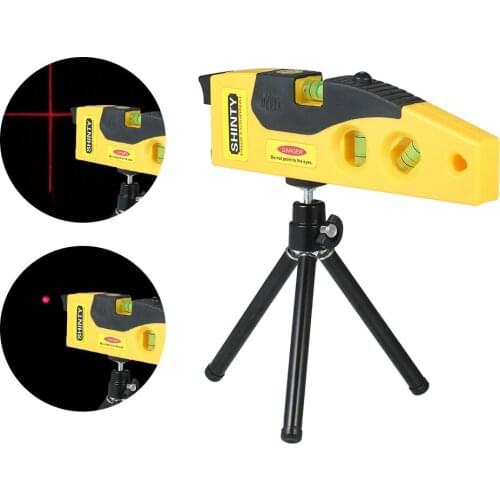 Professional Laser Level Line Marker with Adjustable Tripod Laser Dot Cross Line Horizontal Vertical 45-degree Measurement