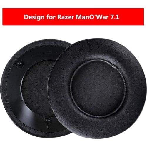 Replacements Soft memory Foam Ear Pads Cushions Design for Razer ManO'War 7.1 Headphones High Quality 5.8