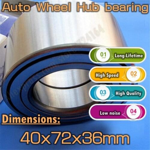 Long-Lifetime High speed Car Bearing Auto Wheel Hub bearing DAC40720036 Free Shipping 40*72*36 40x72x36 mm High Quality