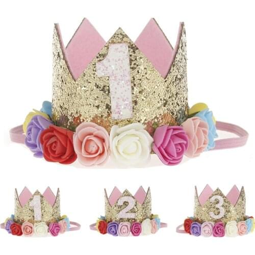 1PCS Cat Birthday Hat Cute Decorative Crown Shape Pet Headband Dog Headwear Pet Hair Accessories Pet Cosplay Costume