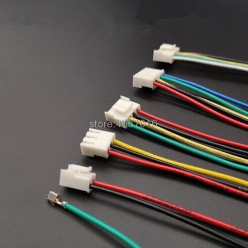 10Pcs 3.96mm VH Plug Cable 20cm 2P/3P/4P VH3.96 Single Head Wire 200mm Length