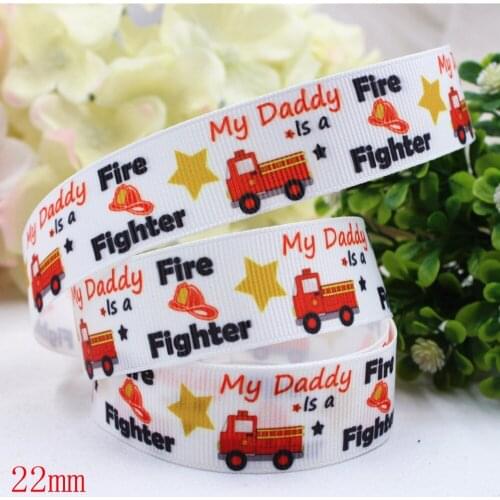 165454,(7/8")22mm 10yard/lot fathers day Ribbons Thermal transfer Printed grosgrain Wedding Accessories DIY handmade material