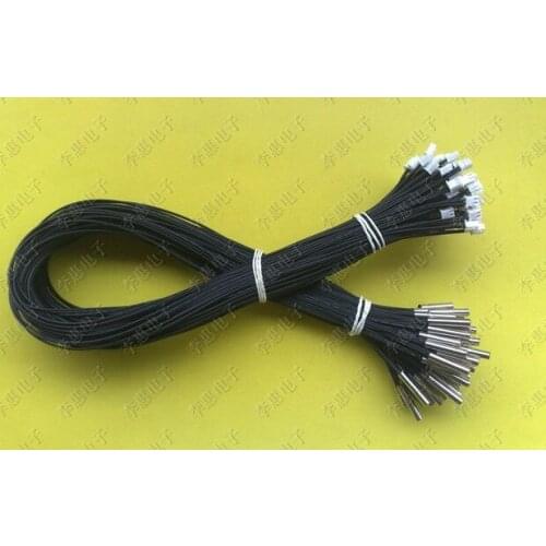 50pcs 5*25mm nickel plated copper shell 10K 1% 3470 NTC temperature sensor 600mm NTC Sensor