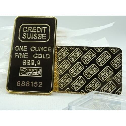 10pcs/lot 1 Oz 24k Pure Gold Plated Bar High quality Replica Canada Royal Bullion Bars scotiabank Titanic