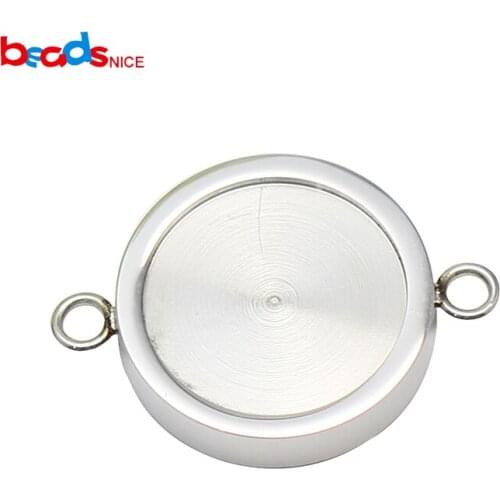 Beadsnice Stainless steel jewelry connertor wholesale Custom bracelets 19x19mm ID37487