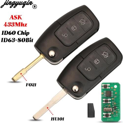 Jingyuqin Modified Car Key Shell For Hyundai Santa Fe Tucson Verna Aceent Avante Elantra For KIA Sportage Spectra Rio Morning