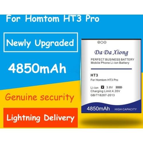 Fast And Safe Rechargeable Battery 4850mAh Homtom HT3 Battery for Homtom HT3 Battery for Homtom HT3 PRO