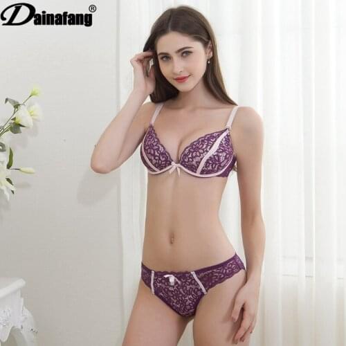 DAINAFAMG ABC Sexy Woman Lace Push Up Bra