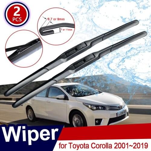 For Toyota Corolla 2001~2019 E120 E130 AR10 E121 E160 E170 2002 2003 car Accessories Windshield Wipers Wagon Hatchback Saloon