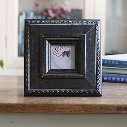 European creative solid wood frame home soft placement retro European and American style simple fashion solid wood photo frame