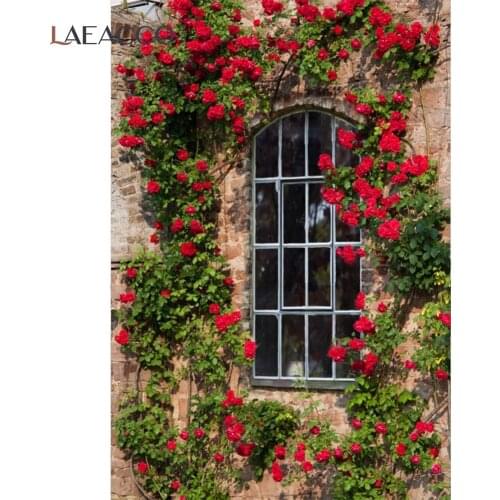 Rural Old House Countryside Spring Vine Window Porch Party Decor Scenic Photography Backgrounds For Photo Backdrops Photo Studio