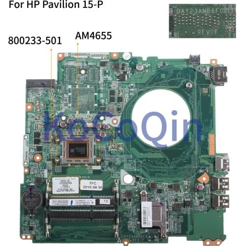 KoCoQin Laptop motherboard For HP Pavilion 17-F 17'1 inch core A10-4655 AM4655 Mainboard DAY23AMB6F0 800233-001 800233-501