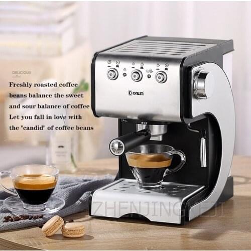 Commercial Coffee Machine Home Small Italian Semi-automatic Steam-type Foaming Stainless Steel 20Bar Coffee Machine DL-KF500S