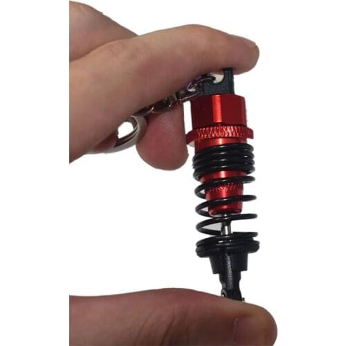 Hot Sale Trendy Car Modified Spring Shock Absorber Shock Absorber Model Key Chain Pendant Gift Car Party Gift Wholesale