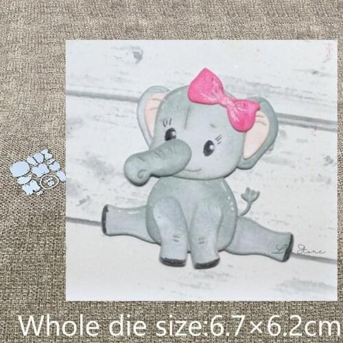 New Design Craft Metal Cutting Dies cute bow elephant decoration scrapbook die cuts Album Paper Card Craft Embossing die cuts