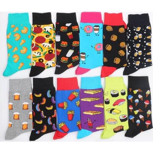 Mens Cotton Happy Socks Sock Print Beer Funny Warm Womens Winter Gifts Christmas Set From The Factory Dropshipping Contact Us