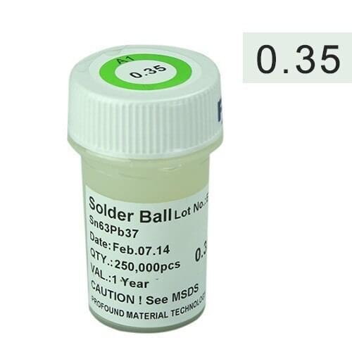 PMTC 250k chip set IC soldering balls 0.35mm lead solder balls for BGA reballing