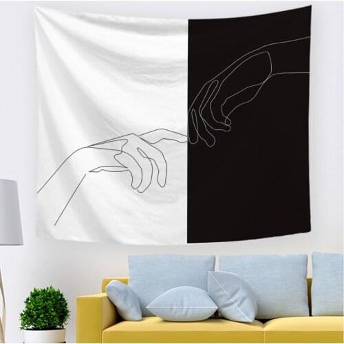 New line background cloth fashion home simple atmosphere decoration supplies hanging cloth living room bedroom tapestry