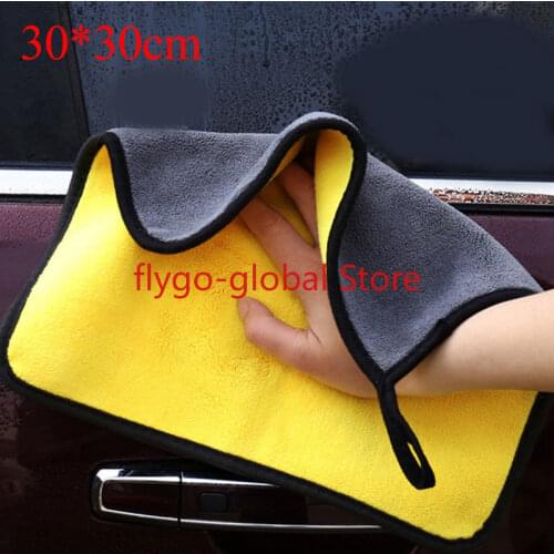 New Wiping Absorbent Hot sale Thickened Car Cleaning Towel Microfiber Coral Velvet Cloth Double Sided High Density Towel