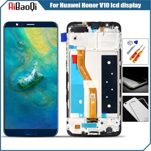 Original M&Sen For Huawei Honor V10 BKL-AL20 BKL-AL00 Honor View 10 BKL-L09 LCD screen display touch digitizer frame