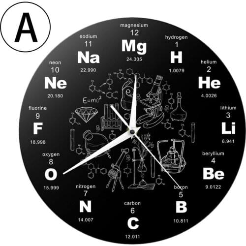 Periodic Table of Elements Chemistry Wall Clock science chemistry symbol clock chemistry teacher gift Science Wall Art Decor