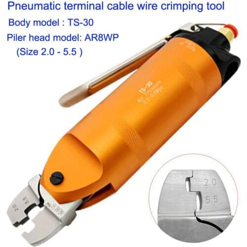 Pneumatic Crimping Pliers Air Crimping Tools for Kind of Terminals Cables Crimping Automatic Air Nipper 2.0 5.5mm