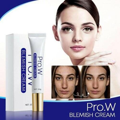 Pro.W Blemish Cream Freckles Acne Pimple Scar Dark Spots Removal Skin Whitening Brightening A7
