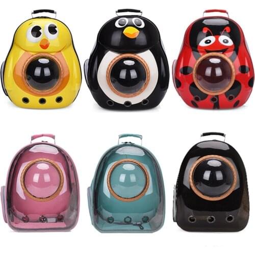 Capacity 30L Cat Backpack Outdoor Carrying Dogs Travel Bicycle Bag Breathable Space Capsule Transparent Carrier Pet Backpack