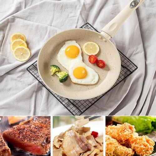 Maifan Stone Frying Pan Nonstick Pot With Heat Resistant Handle Multifunctional Pancake Egg Skillet Sauce Maker Kitchen Tools