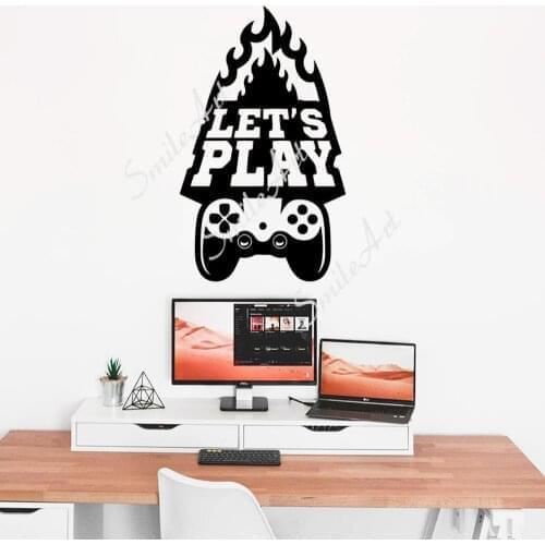 Funny Gamepad combination Home Decorations Pvc Decal For Living Room Bedroom Vinyl Decals